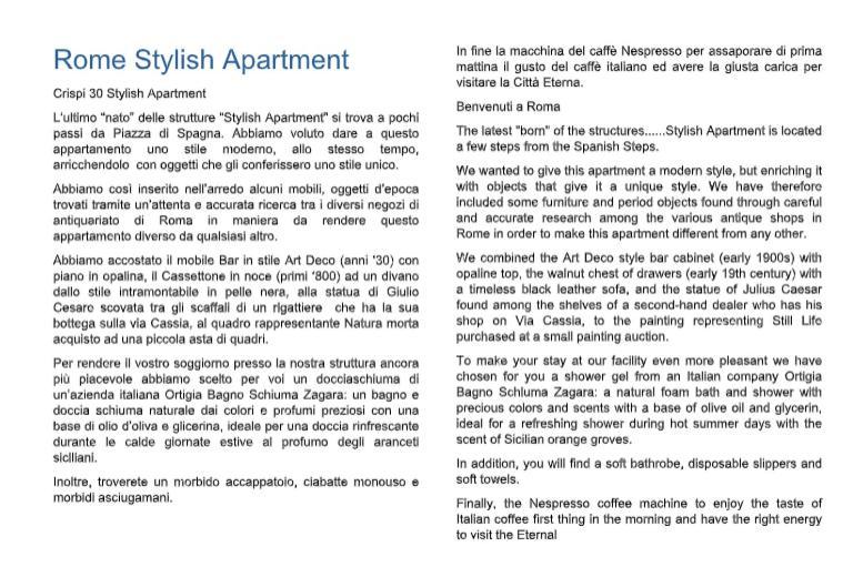 Crispi 30 Stylish Apartment Ρώμη Εξωτερικό φωτογραφία